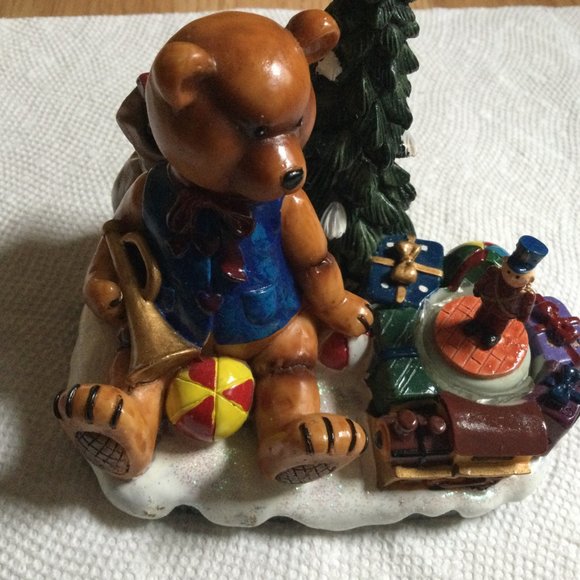 Christmas décor teddy bear Christmas tree nutcracker Christmas gift ceramic - Picture 6 of 7